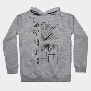 Synth Waveform Audio Analog Design Modular Gift Hoodie